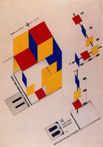 Mechanical Stage Design by Joost Schmidt, 1925. 

The Bauhaus pioneered new forms, experiences, and design as a business.

(Public Domain Image, Source: Wikipedia)